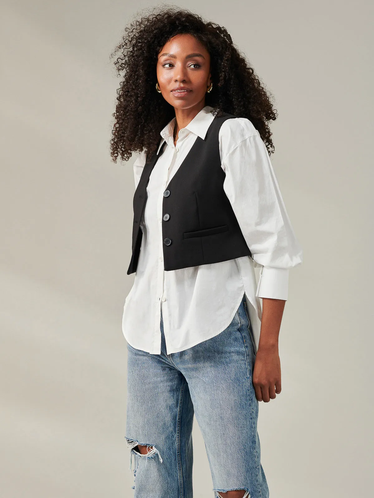 Tailored Waistcoat, Black