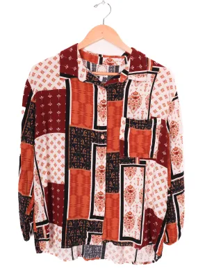 Truself Funky Patchwork Button Up