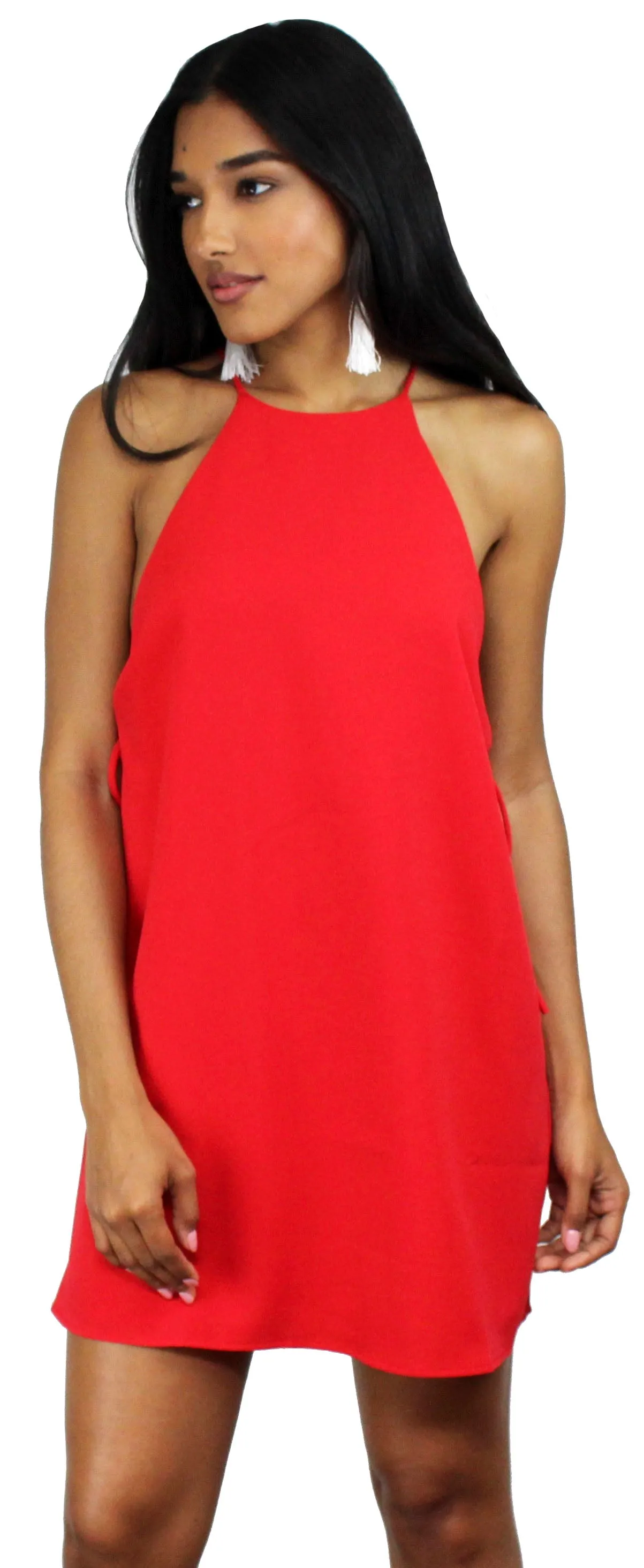 Weekend Game Red Shift Dress