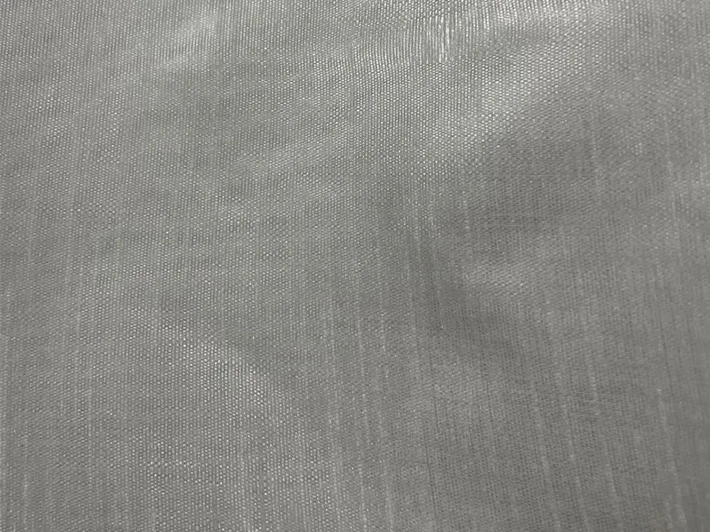 White Plain Bangalore Raw Silk Fabric