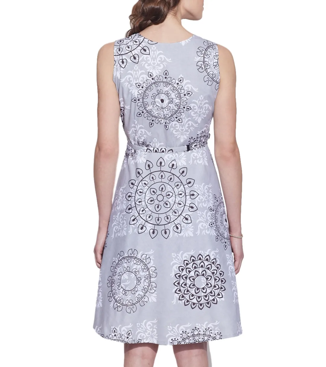 Women Apparels Cotton Printed Dress,Machine Washable,W-CPD36-1602,Size-36 Inch