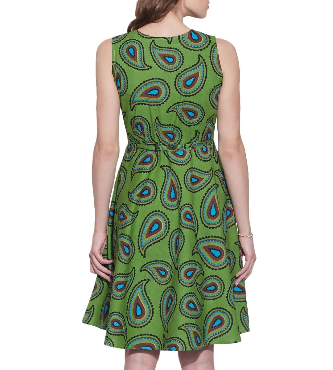 Women Apparels Cotton Printed Dress,Machine Washable,W-CPD40-1623, Size-40 Inch