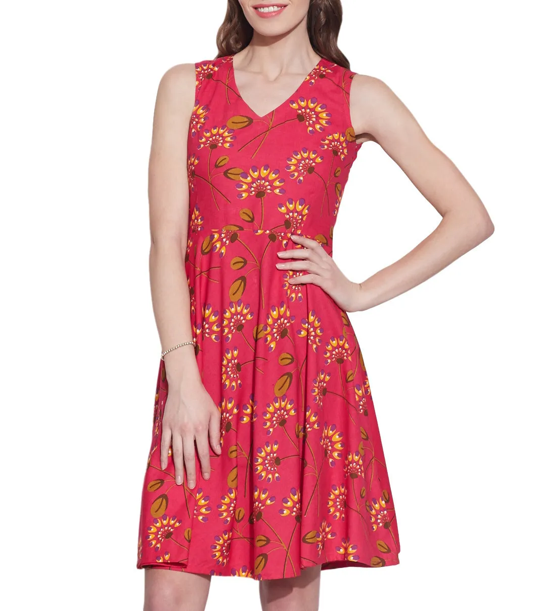 Womens Accessories Cotton Printed Dress,Machine Washable,W-CPD44-1605, Size-44 Inch