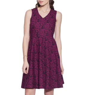 Women's Apparel Cotton Printed Dress,Machine Washable,W-CPD40-1612, Size-40 Inch