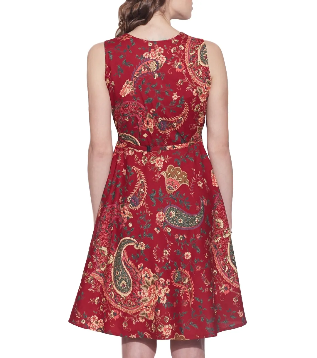 Women's Apparel Cotton Printed Dress,Machine Washable,W-CPD42-1610, Size-42 Inch