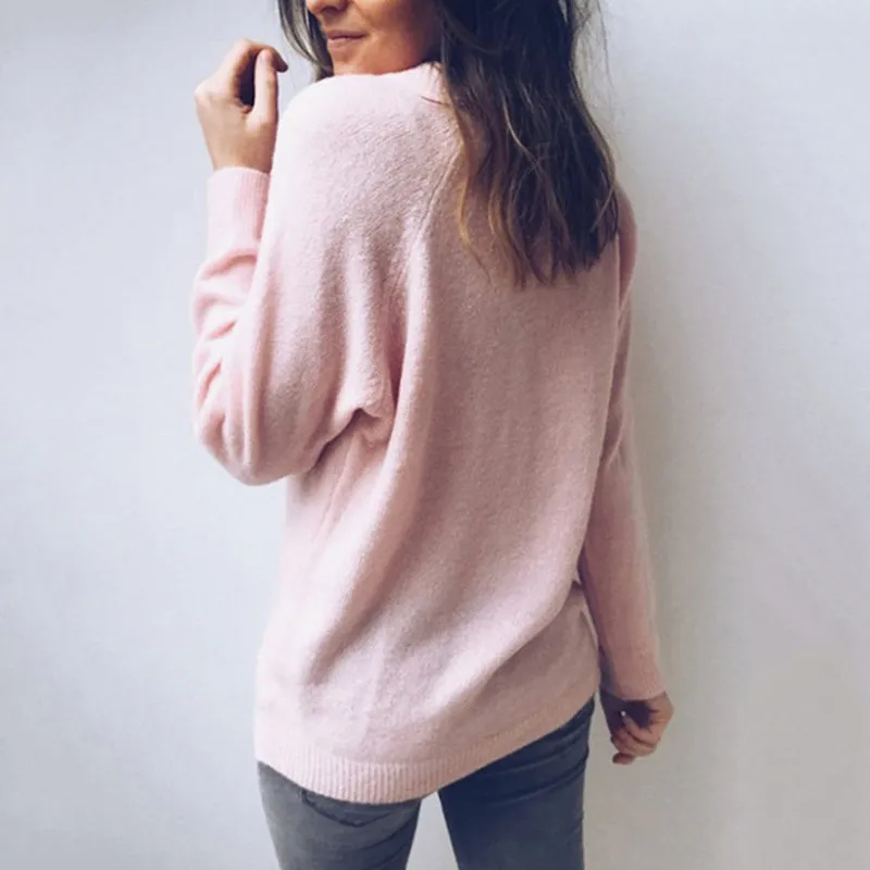 Women's Autumn/Winter V-Neck Knitted Pullover