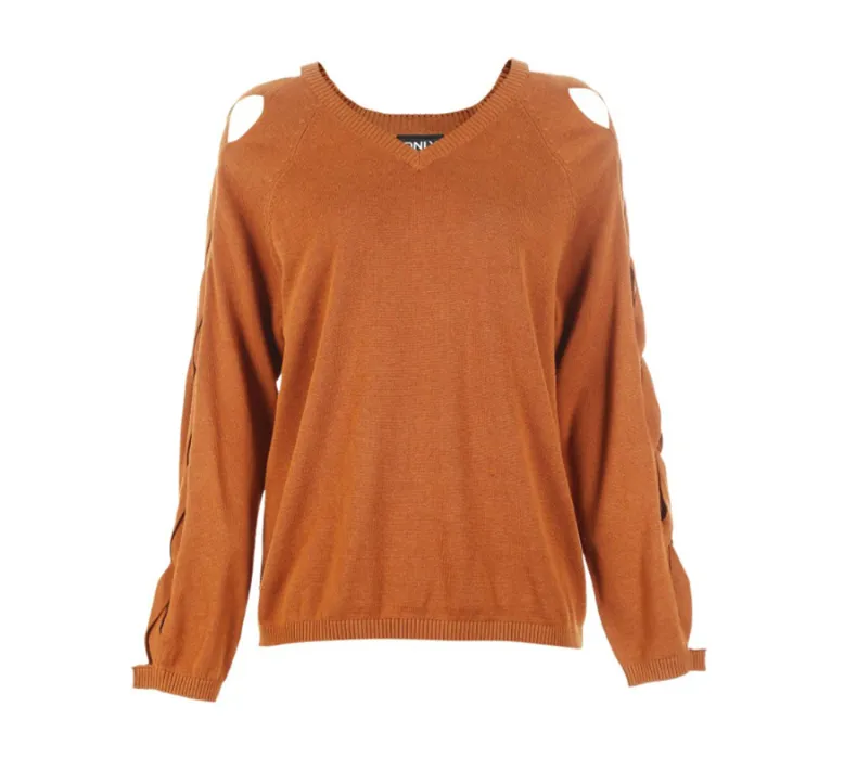 Women's V-Neck Knitted Sweater