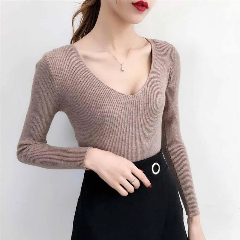 Women's Winter Warm V-Neck Sweater